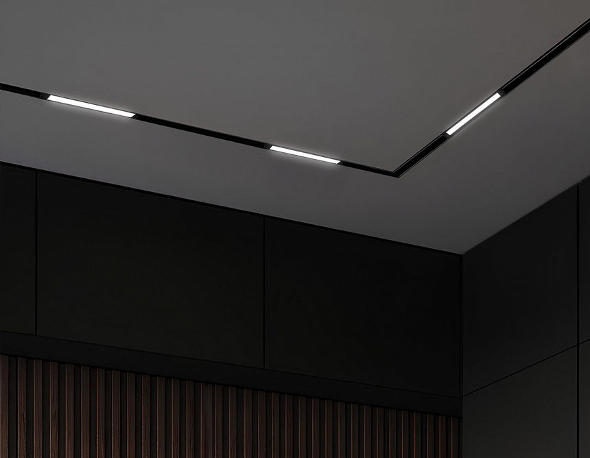 GL1262 BK черный IP20 9W 3000K-6400K 220V 120° 232*25*42 (Без ПДУ)