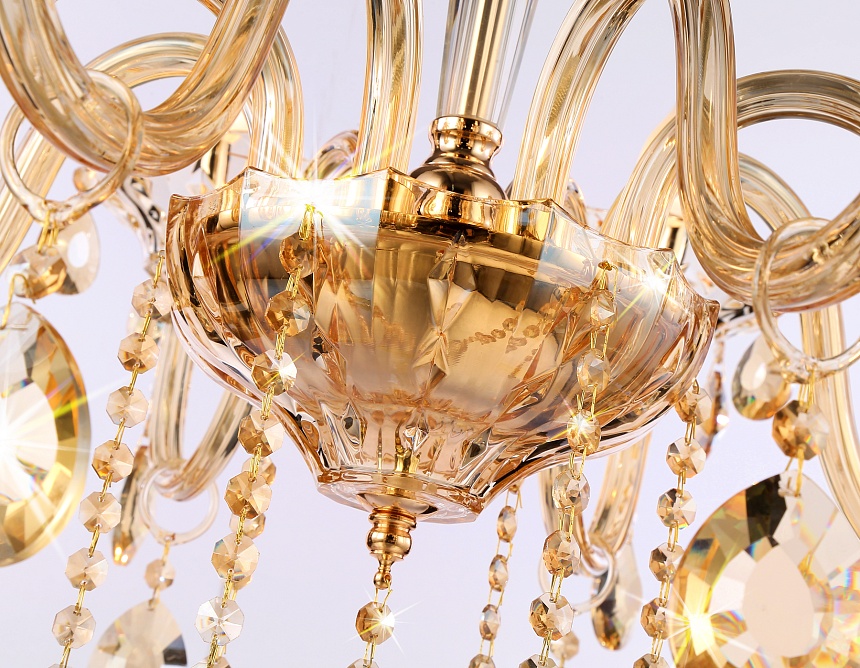 TR4907/8 GD/TI золото/янтарь E14/8 max 40W D760*639