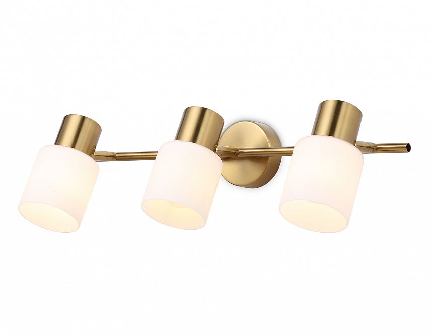 TR3972/3 BS/FR латунь/белый матовый E27*3 max 40W 460*80*140 TR3972/3 BS/FR латунь/белый матовый E27*3 max 40W 460*80*140