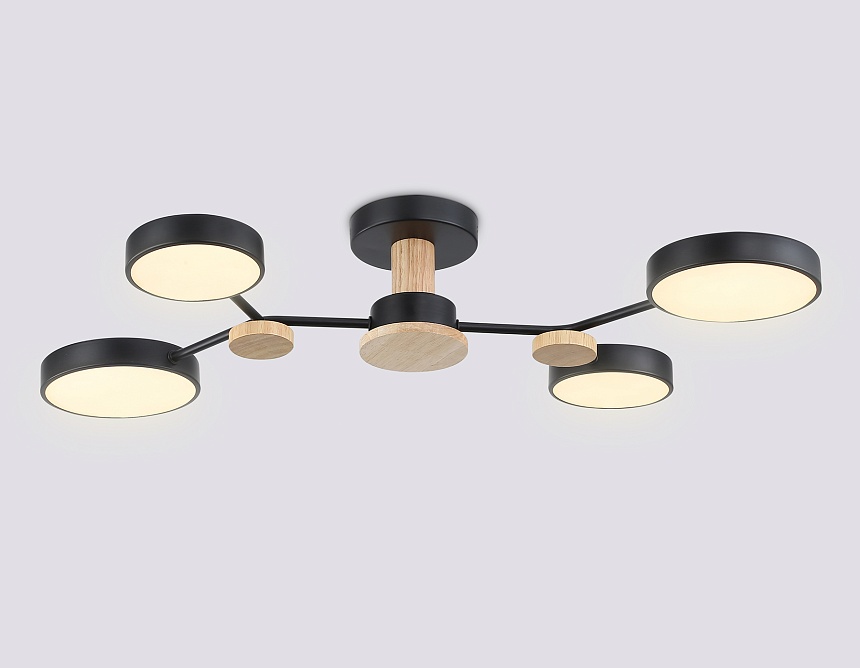 FL4860/4 BK/WD черный/дерево 60W 3000-6000K 700*400*120 (без ПДУ)