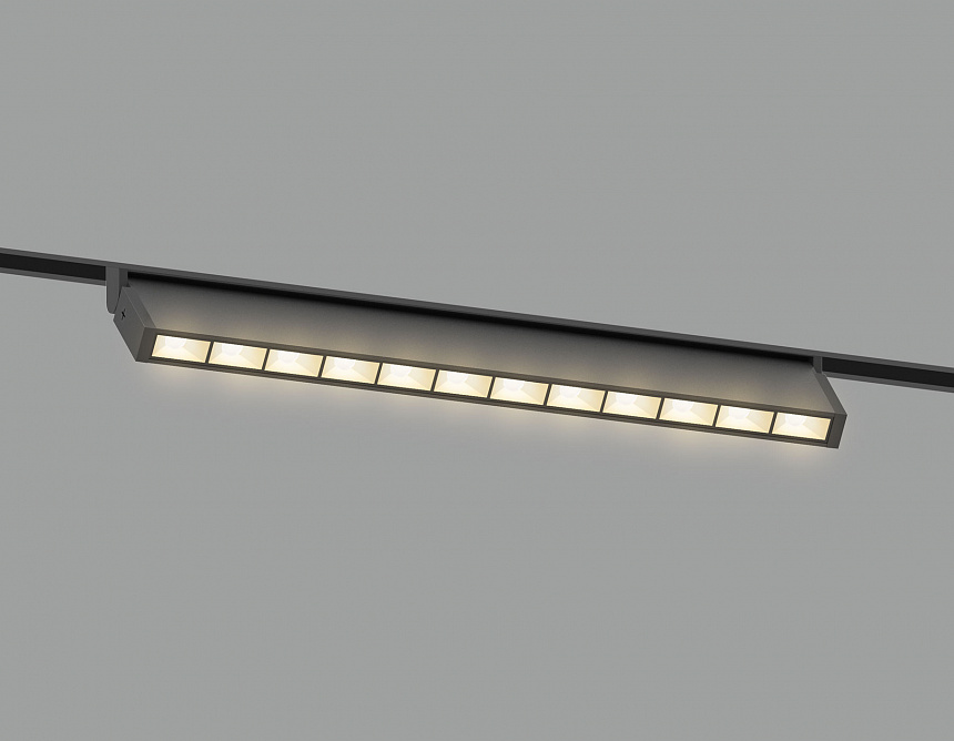 GL2360 BK черный IP20 10W 3CCT 3000/4200/6400K 48V 200*10*73