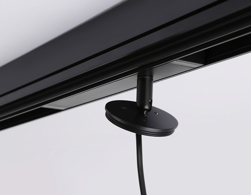 A2545 BK черный  крепеж трековый для корпуса DIY D60mm  232*60*80