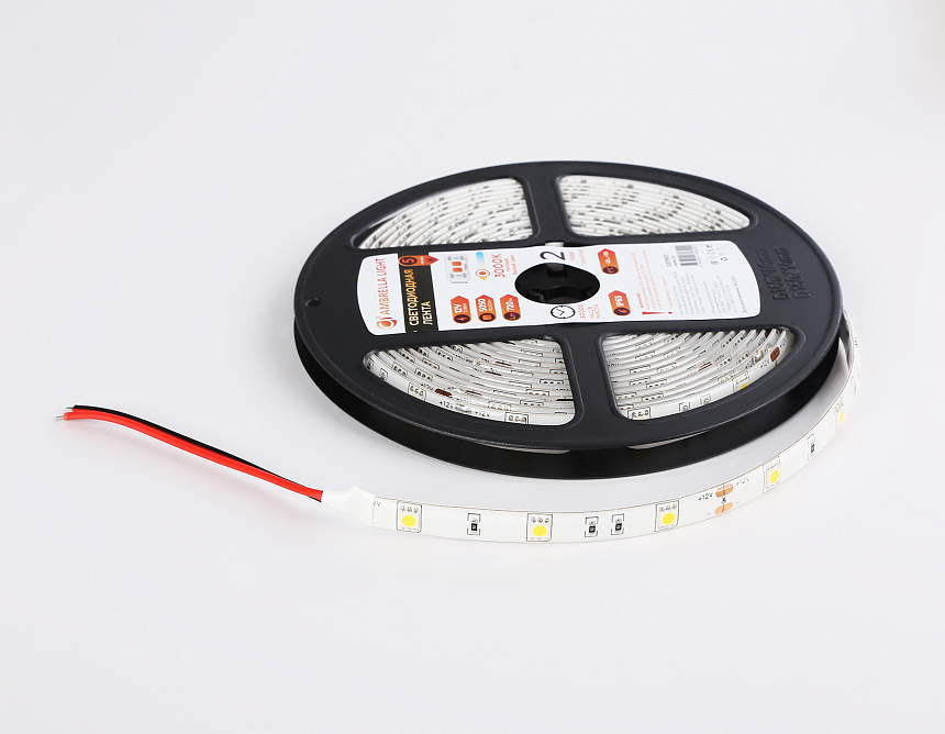 GS1901 5050 30Led/ 7.2W m/ 12V IP65 3000K/ 5000*10*2.87mm (2 конт.) GS1901 5050 30Led/ 7.2W m/ 12V IP65 3000K/ 5000*10*2.87mm (2 конт.)
