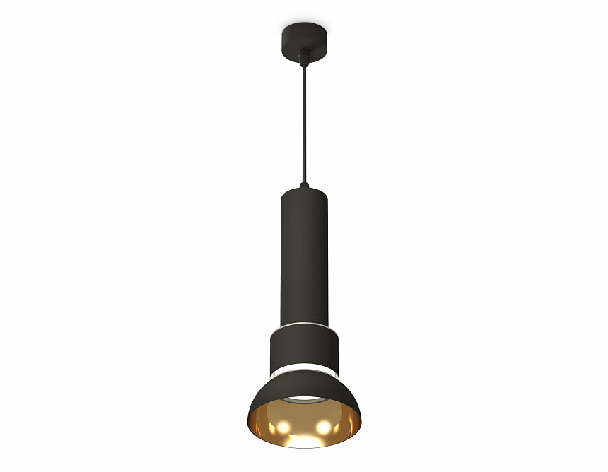 XP8111007 SBK/PYG/CL черный песок/золото желтое полированное/прозрачный GX53