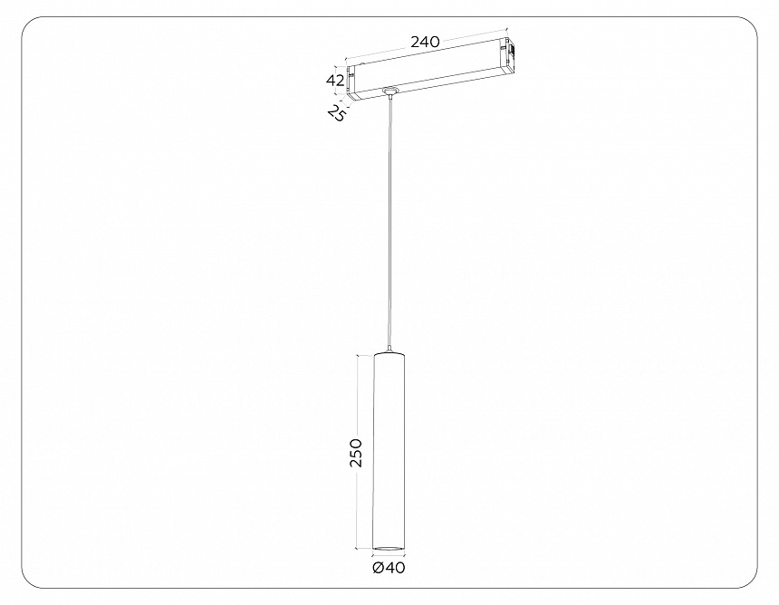 GL1431 WH белый IP20 10W 3000K-6400K 220V 24° D35*240 H1500 (Без ПДУ)