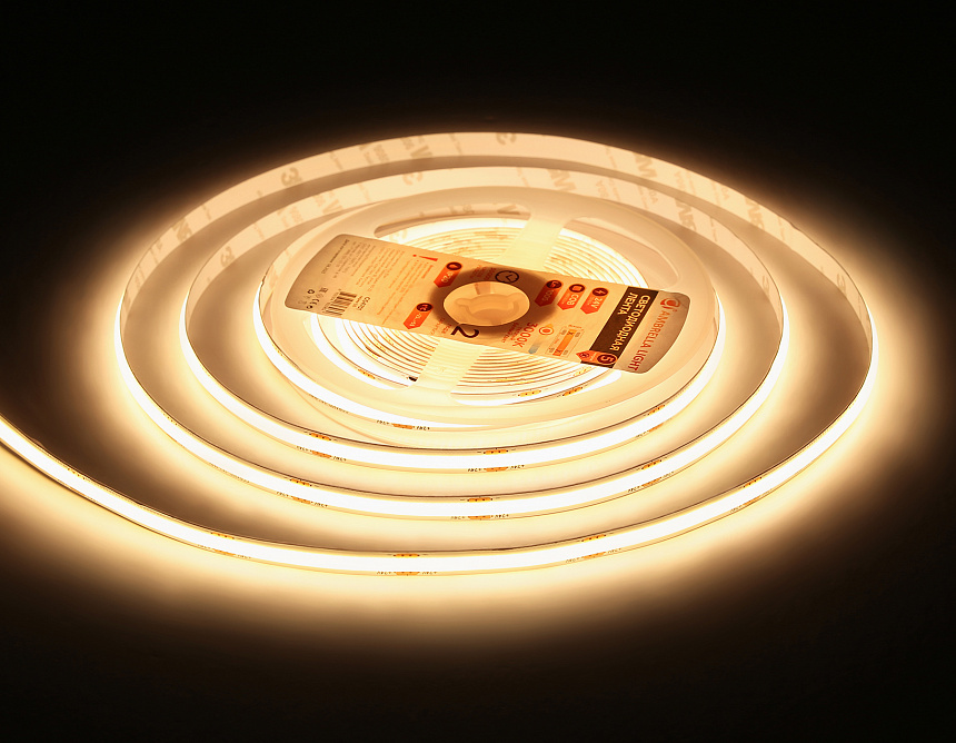 GS4701 COB 480Led/ 12W m/ 24V IP20 3000K/ 5000*8*1.54mm (2 конт.) GS4701 COB 480Led/ 12W m/ 24V IP20 3000K/ 5000*8*1.54mm (2 конт.)