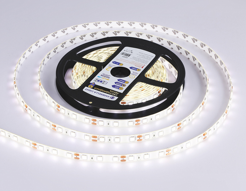 GS2102 5050 60Led/ 14.4W m/ 12V IP65 4500K/ 5000*10*2.87mm (2 конт.) GS2102 5050 60Led/ 14.4W m/ 12V IP65 4500K/ 5000*10*2.87mm (2 конт.)