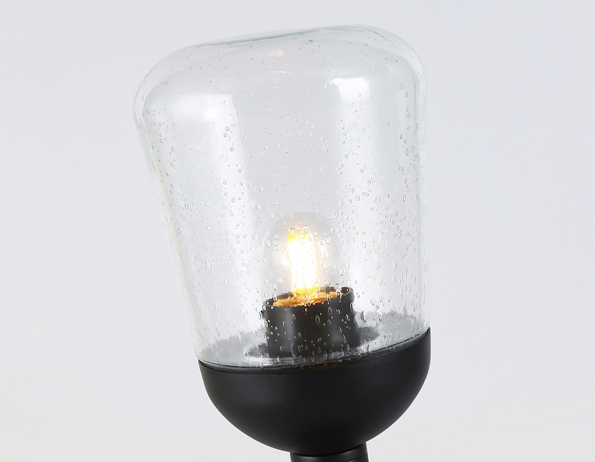 ST2085 BK/CL черный/прозрачный IP54 E27 max 40W D150*350 ST2085 BK/CL черный/прозрачный IP54 E27 max 40W D150*350