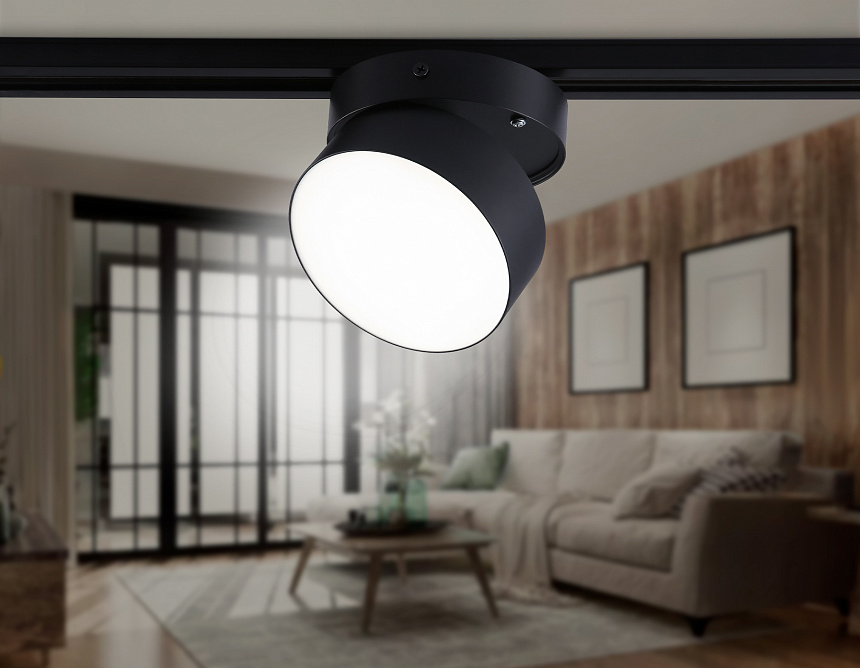 GL6879 BK черный LED 16W 4200K D115*90