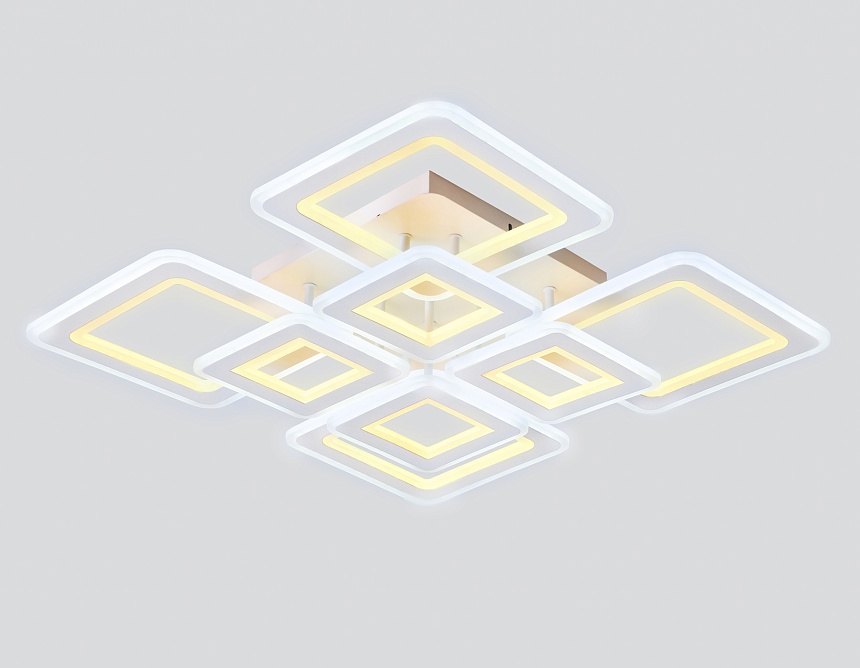 FA868/4+4 WH белый 276W 3000K-6400K 820*820*120 (ПДУ РАДИО 2.4G)