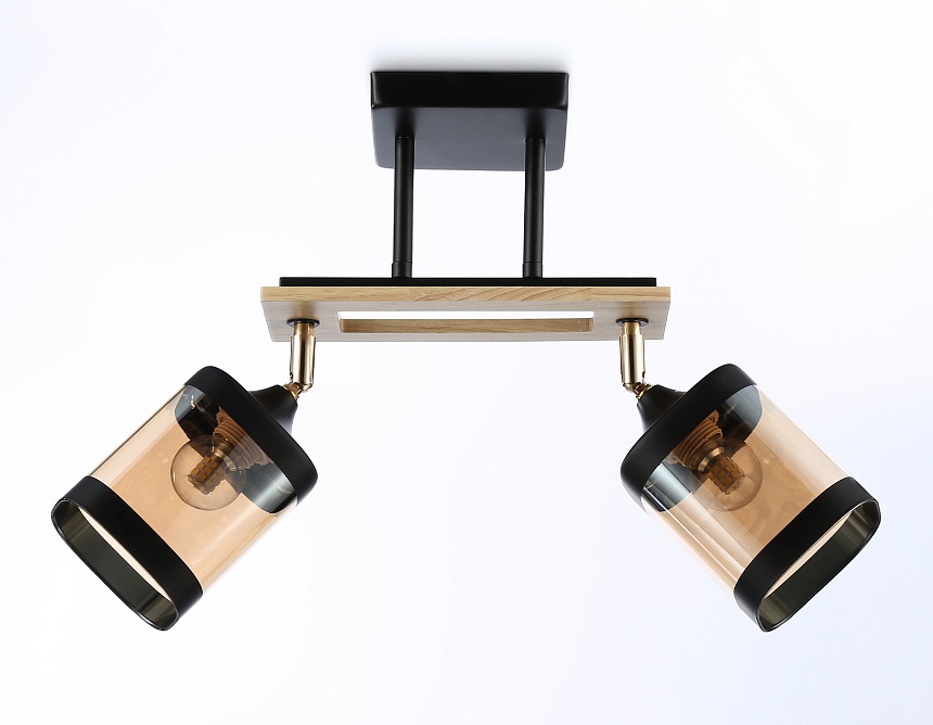 TR9525/2 BK/FGD/TI черный/золото/янтарь E27/2 max 40W 510*100*270