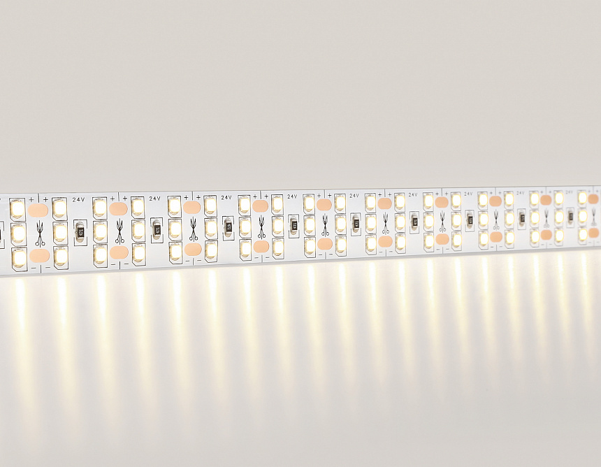 GS3901 2835 324Led/ 26W m/ 24V IP20 3000K/ 5000*18*1.2mm (2 конт.)