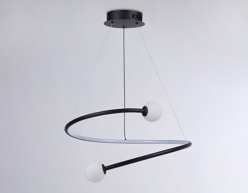 FL66293 BK черный 39W 3000K-6400K D500*1000 (ПДУ ИК)