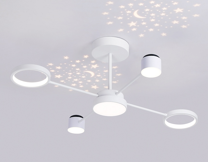 FL51631/4+1 WH белый 3000K-6400K 48W 910*745*300 (ПДУ ИК)