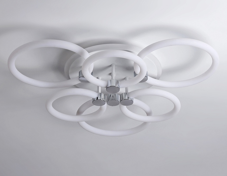 FA3844/3+3 WH белый 102W 3000K-6400K+RGB D670*115 (ПДУ РАДИО 2.4G)