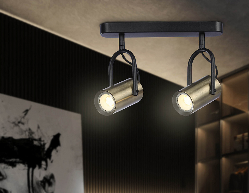 TA13194/2 BK/SB черный/бронза GU10/2 max 12W 260*100*195