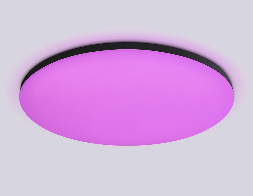 FZ2005 BK черный IP54 25W 3000K-6500K+RGB Wi-Fi Алиса/Tuya/Smart Home/Alexa D370*55 (ПДУ ИК)