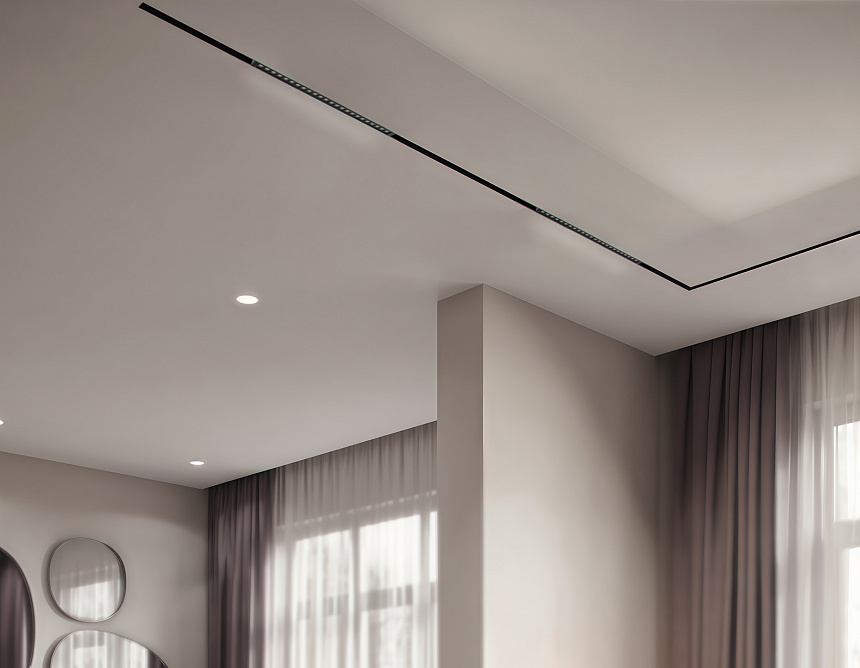 GL1314 BK черный IP20 24W 3000K-6400K 220V 24° 455*25*42 (Без ПДУ)