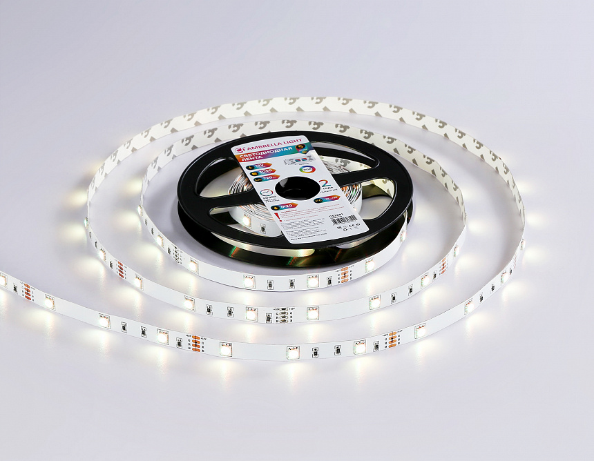 GS2201 5050 30Led/ 7.2W m/ 12V IP20 RGB /5000*10*1.87mm (4 конт.) GS2201 5050 30Led/ 7.2W m/ 12V IP20 RGB /5000*10*1.87mm (4 конт.)