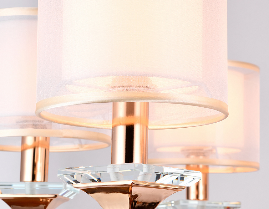 TR4535/6 GD/WH золото/белый E14/6 max 40W D700*560