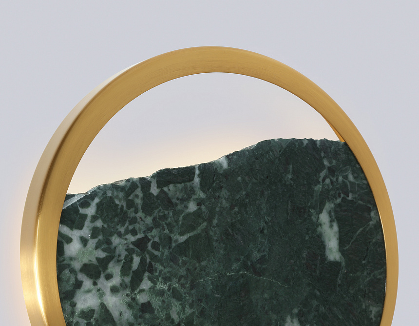 LH53611 BS/GN латунь/зеленый 9W 3000K D250*55