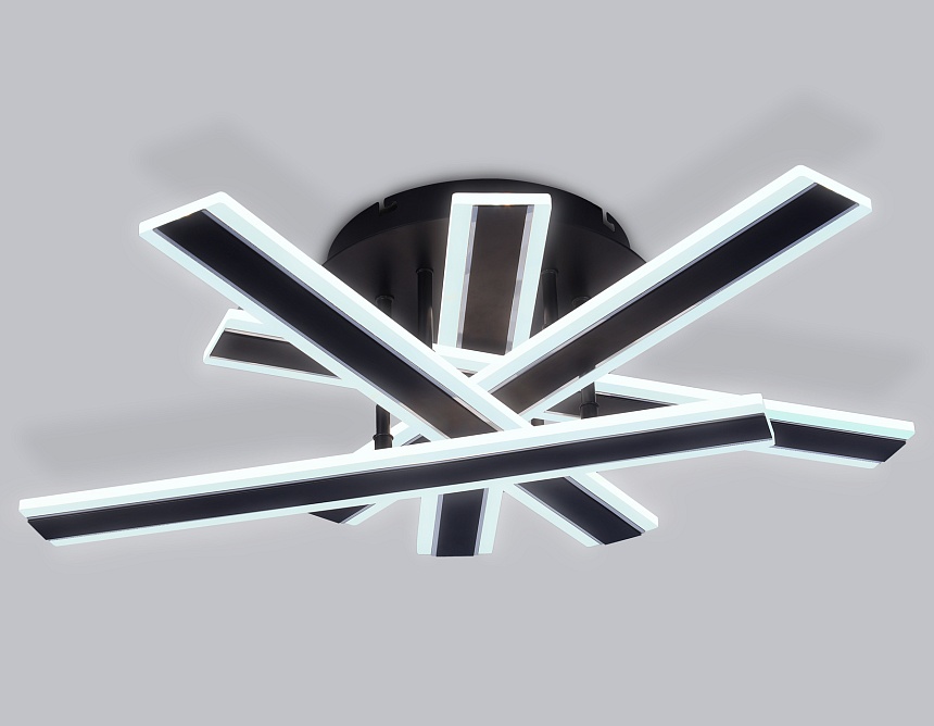 FA8906 BK/CH черный/хром 132W 3000K-6400K 620*590*150 (ПДУ РАДИО 2.4G)