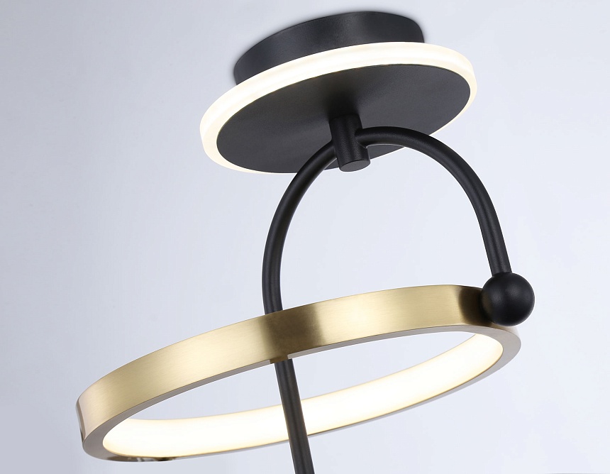 FL66424 BK/GD черный/золото 3000K/4200K/6400K 15W 240*220*347.7 (Без ПДУ)