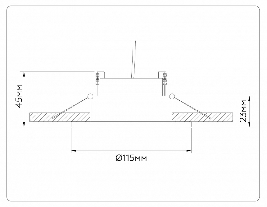 TN51911 WH белый GX53 max 12W D115*23