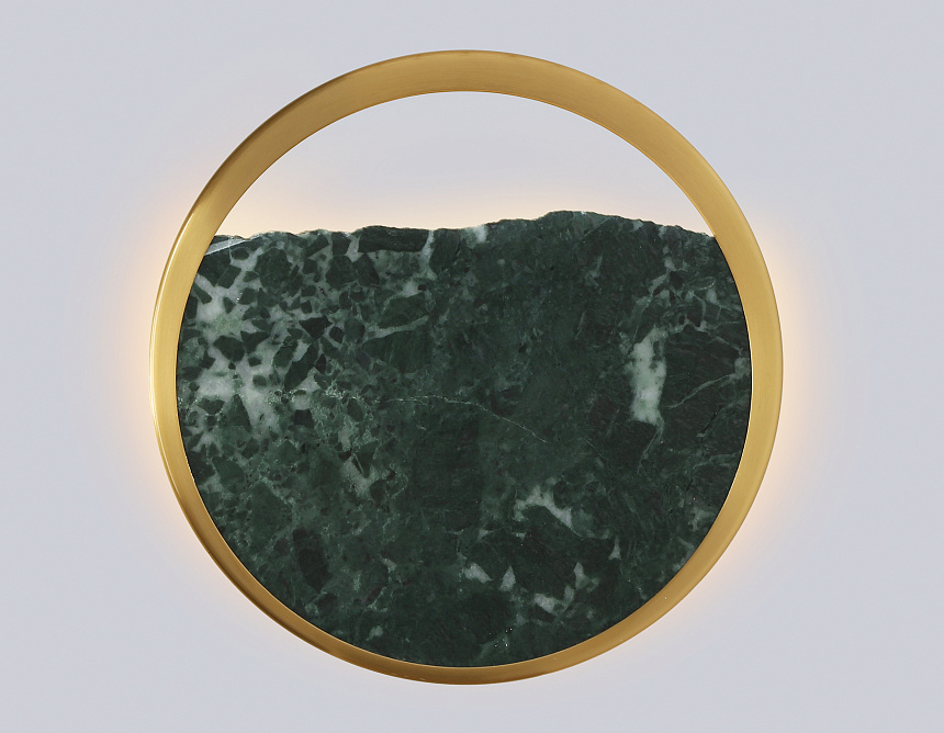 LH53611 BS/GN латунь/зеленый 9W 3000K D250*55