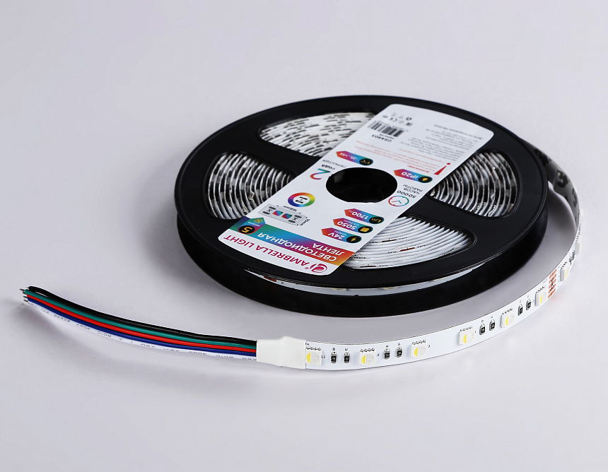 GS4403 5050 60Led/ 10W m/ 24V IP20 RGBW+6500K/ 5000*10*1.87mm (5 конт.) GS4403 5050 60Led/ 10W m/ 24V IP20 RGBW+6500K/ 5000*10*1.87mm (5 конт.)