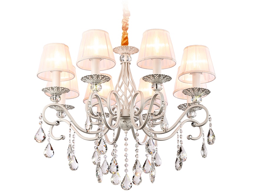 TR4548/8 WH/SL белый/серебро E14/8 max 40W D680*545