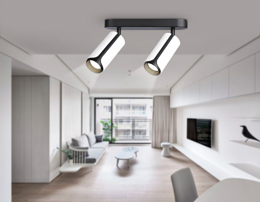 TN51596/2 WH/BK белый/черный GU10/2 260*60*195 TN51596/2 WH/BK белый/черный GU10/2 260*60*195