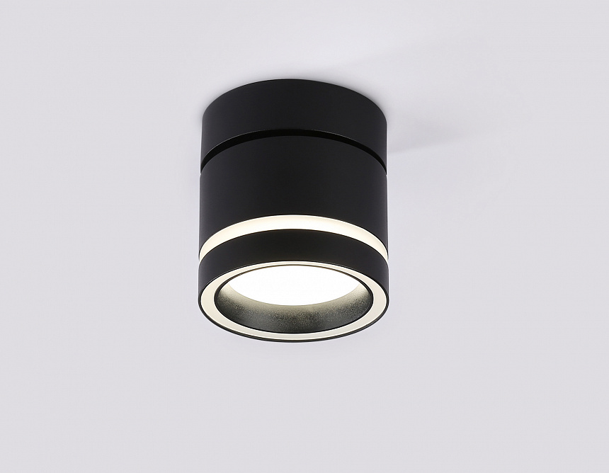 TA1445 BK/FR черный/белый матовый GX53 max 12W D85*90