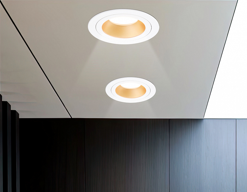 TN102823 WH/GD белый/золото GU5.3 D92*50