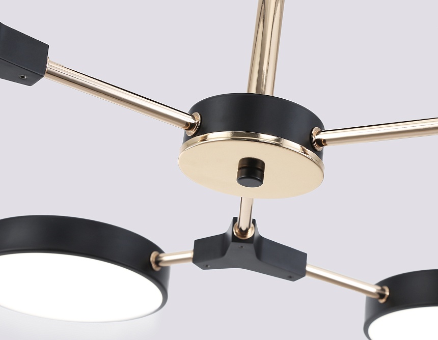 FL516334/6 BK/FGD черный/золото 108W 3000-6000K D780*210 (без ПДУ)