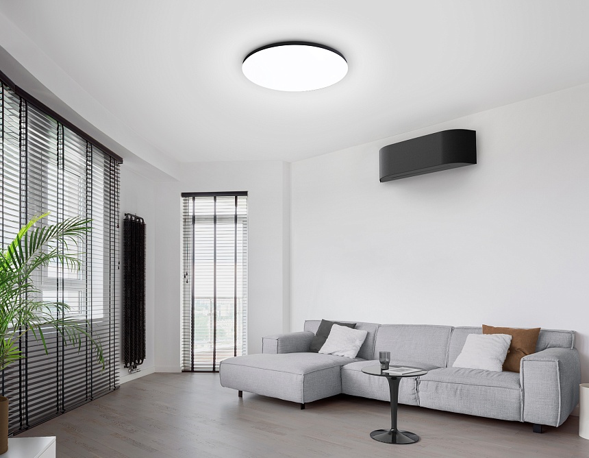 FZ2005 BK черный IP54 25W 3000K-6500K+RGB Wi-Fi Алиса/Tuya/Smart Home/Alexa D370*55 (ПДУ ИК)