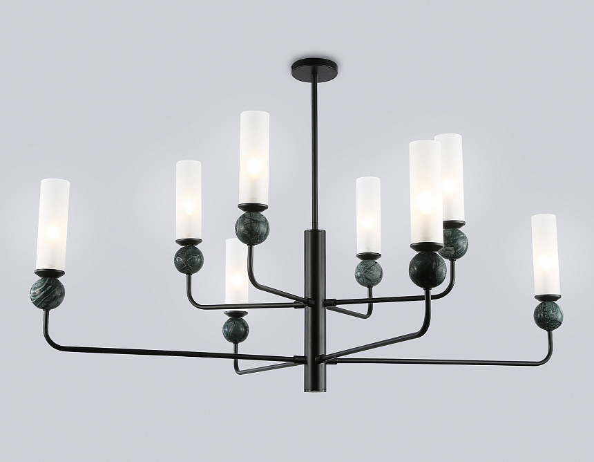 LH53275/8 BK/WH черный/белый E14*8 max 40W D1260*1445