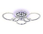 FA413/4+2 CH хром 132W 840*600*120 (ПДУ РАДИО 2.4G)
