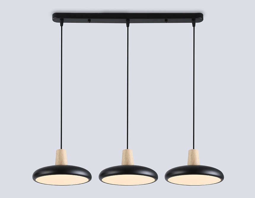 FL4841/3 BK/WD черный/дерево 72W 3000-6000K 550*200*800 (без ПДУ)