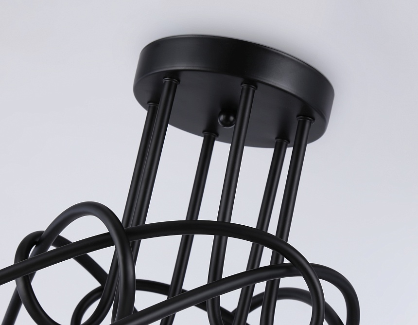 TR80419/6 BK/GD черный/золото E27/6 max 60W D690*370