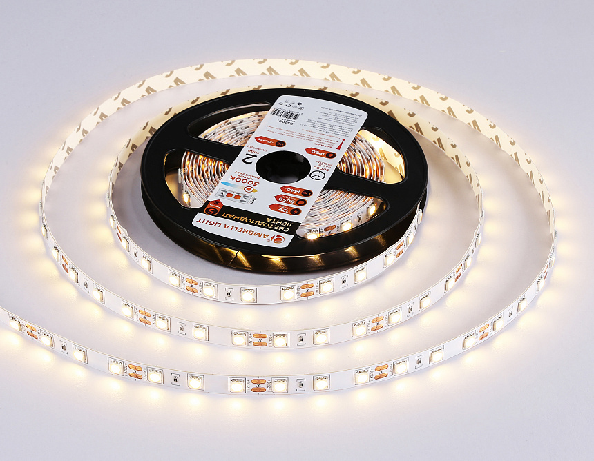 GS2001 5050 60Led/ 14.4W m/ 12V IP20 3000K/ 5000*10*1.87mm (2 конт.) GS2001 5050 60Led/ 14.4W m/ 12V IP20 3000K/ 5000*10*1.87mm (2 конт.)
