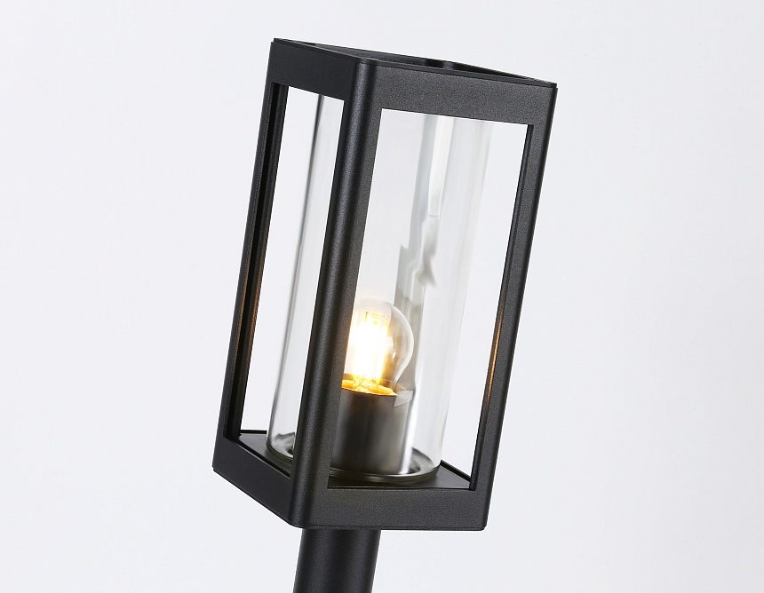 ST2417 BK/CL черный/прозрачный IP54 E27 max 40W 110*110*500 ST2417 BK/CL черный/прозрачный IP54 E27 max 40W 110*110*500