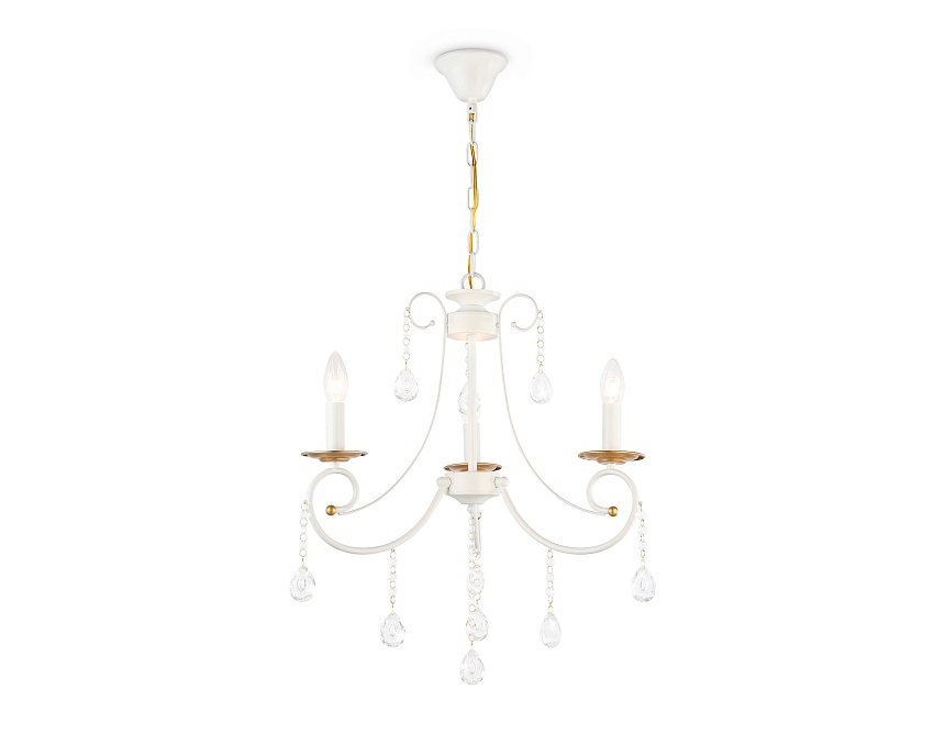 TR4915/3 WH/GD белый/золото E14/3 max 40W D550*860