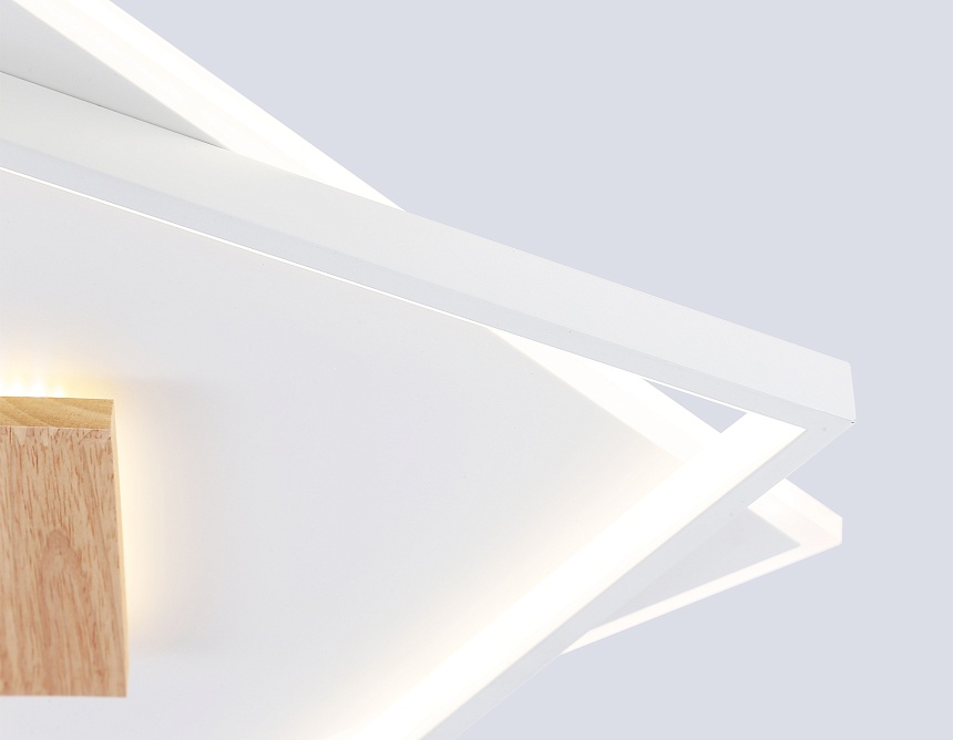 FL4790 WH/WD белый/дерево 77W 3000-6000K 515*515*50 (без ПДУ)