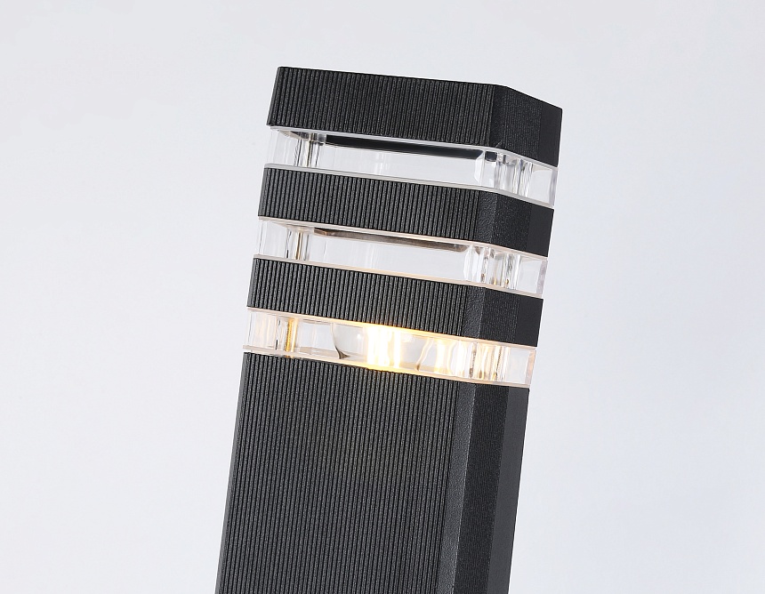 ST2588 BK/CL черный/прозрачный IP54 E27 max 40W 110*65*800 ST2588 BK/CL черный/прозрачный IP54 E27 max 40W 110*65*800