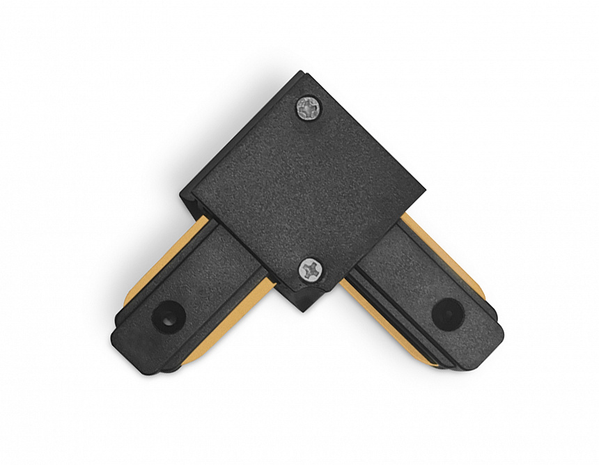 GL7071 BK черный коннектор угловой однофазный для соединения трековых шинопроводов