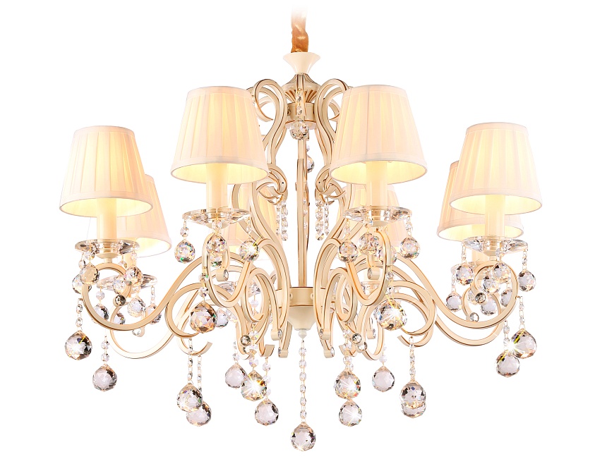 TR4561/8 BG/GD бежевый/золото E14/8 max 40W D750*605