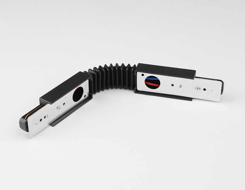 GL7176 BK черный коннектор гибкий для однофазного шинопровода Standard 220V 285*35*20