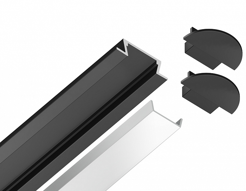 GP1001BK черный 2000*21.5*6.8