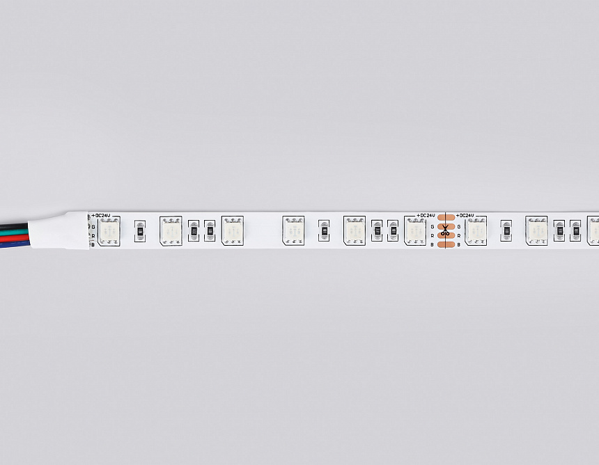 GS4302 5050 60Led/ 14.4W m/ 24V IP20 RGB/ 5000*10*1.87mm (4 конт.) GS4302 5050 60Led/ 14.4W m/ 24V IP20 RGB/ 5000*10*1.87mm (4 конт.)